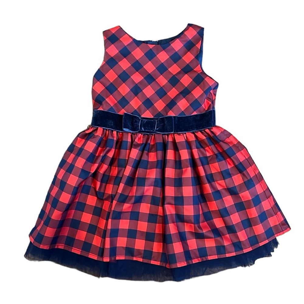 Red and Blue Plaid Dress Size 2T